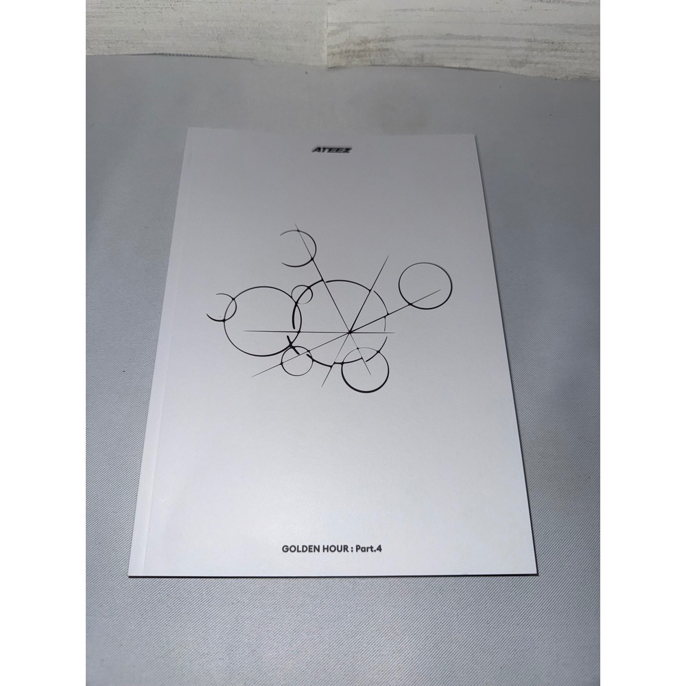 ATEEZ Golden Hour Part 1 Official Photobook K-Pop Collectible White Cover